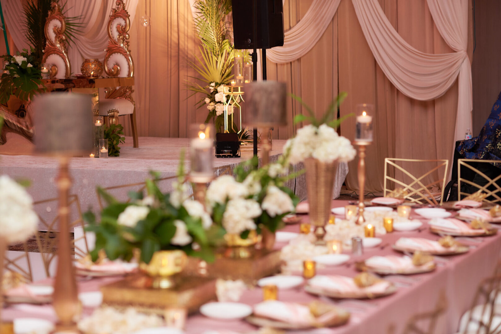 wedding long table setting