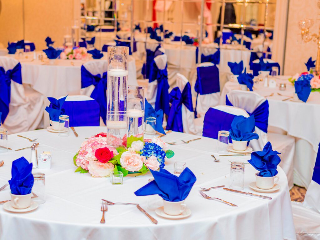 Luxury wedding table setting