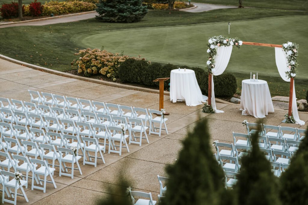 Elegant wedding ceremony