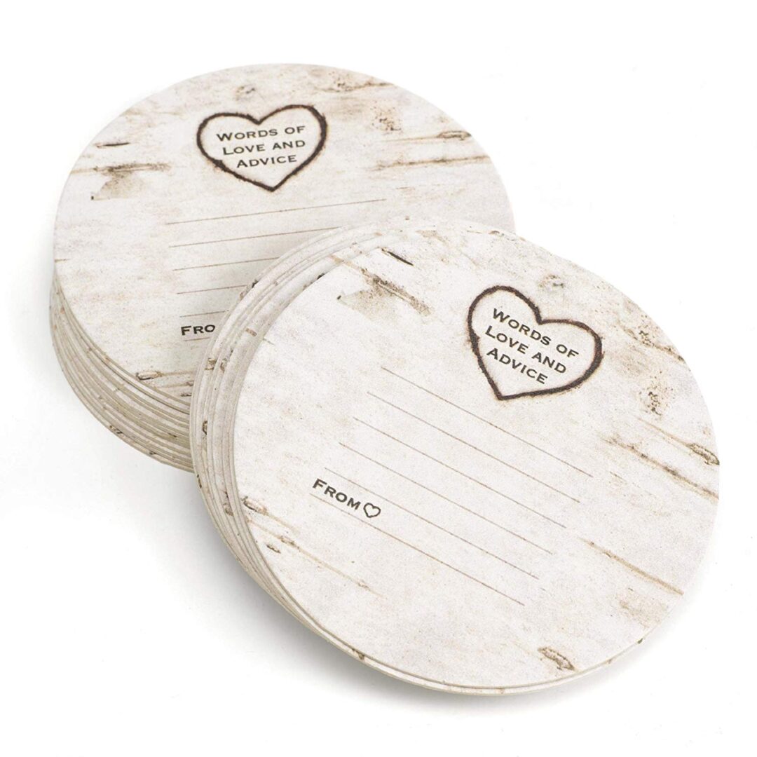 wedding souvenir – advice coaster