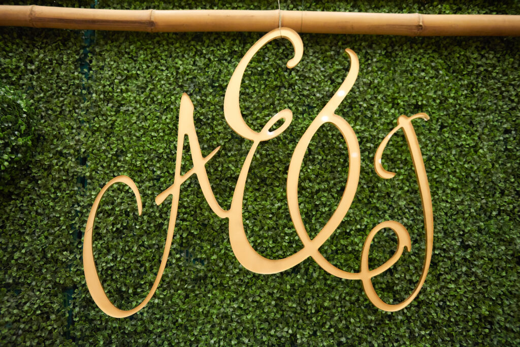 initials of bride and groom